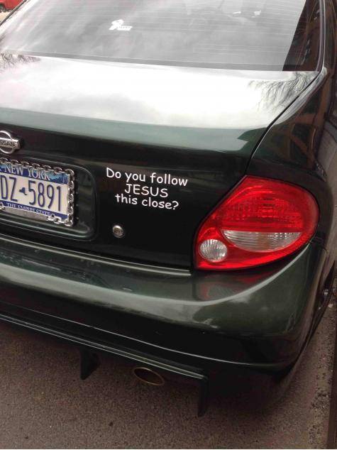 No.. because jesus doesn’t do 45mph in the left lane.