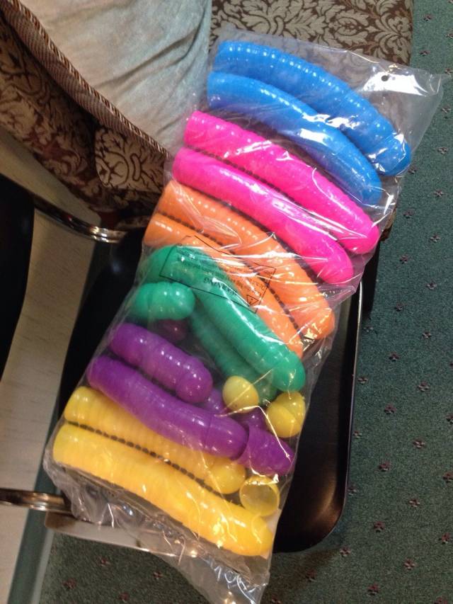 My buddy's office ordered a bulk bag of Easter Eggs. It took him a minute of laughing to realize they DIDN'T get the wrong shipment.