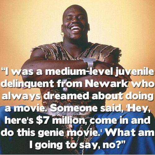 Shaq explains why he did the movie “Kazaam”