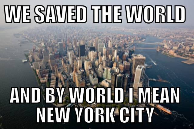 Every superhero movie ever.