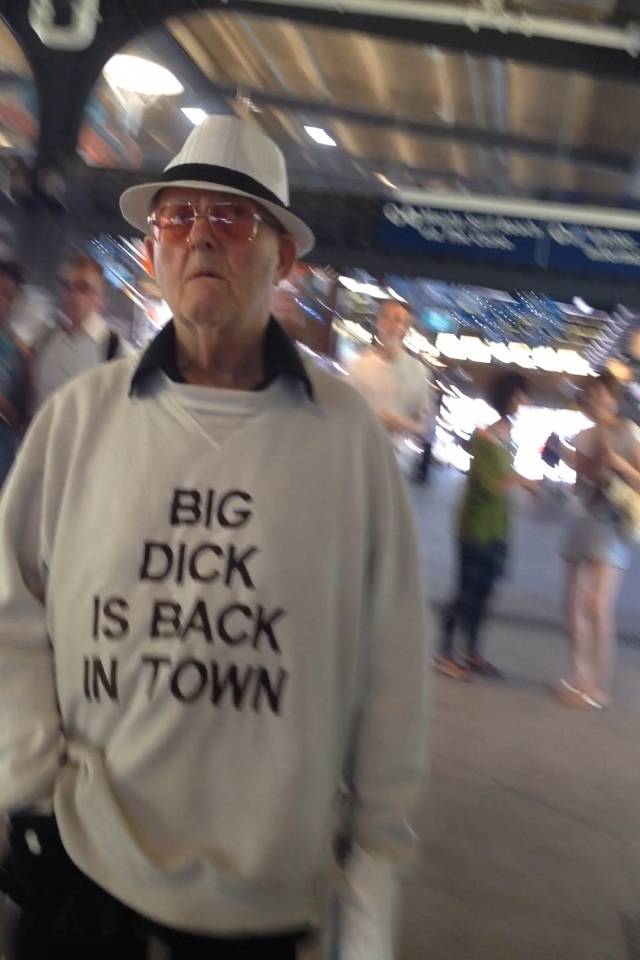 I saw him as well a few months ago