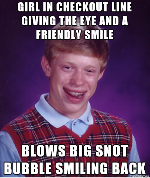 Damn runny nose. Winter you are a cruel mistress
