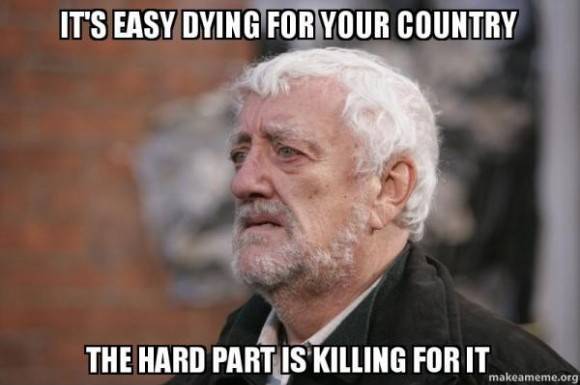 My Grandpa was telling me about his experiences in the Vietnam war and he came out with this one.
