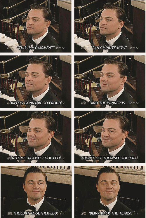 Leonardo DiCaprio at this moment, again