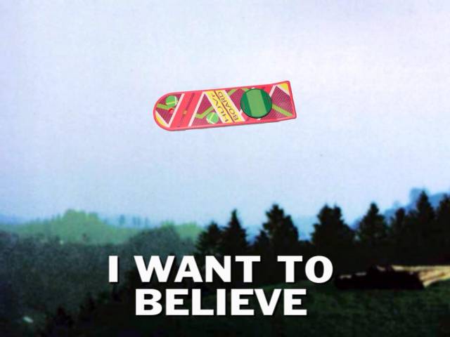 I want to believe