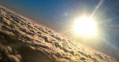 This incredible image was taken from the window seat