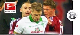 True sportsmanship displayed by Aaron Hunt of Werder Bremen as he refuses to take a penalty claiming he wasn’t fouled.