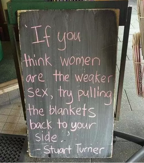 FEMALE STRENGTH IS DISPLAYED IN BED