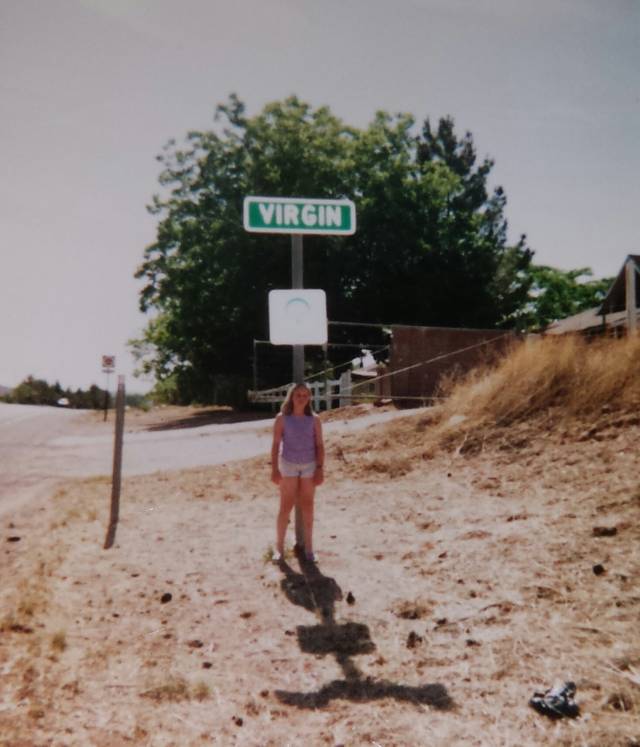 Just me at 12, taking a road trip with my parents and apparently their sense of humor. [OC]