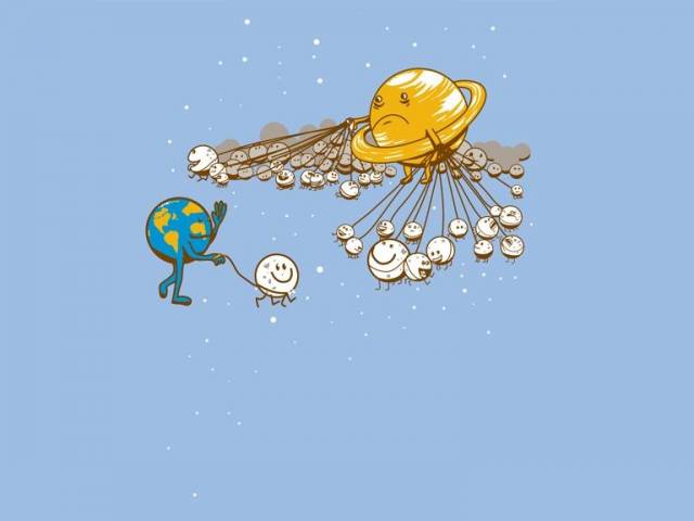 Saturn's Moons Vs Earth's Moons