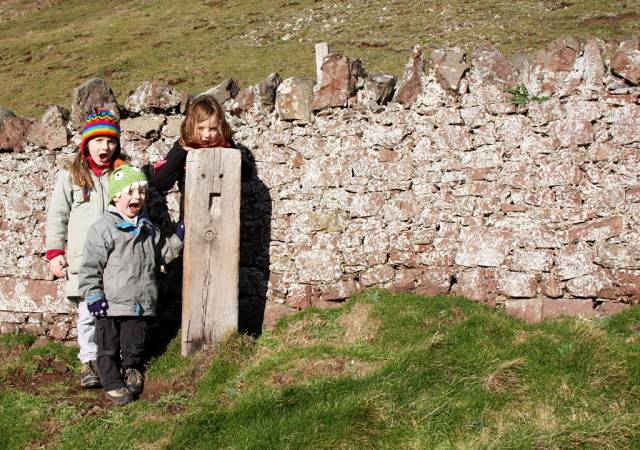 Took the kids for a walk. They wanted to see what the post was looking at...