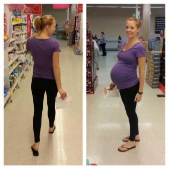 My wife gives people a shock when she turns around.