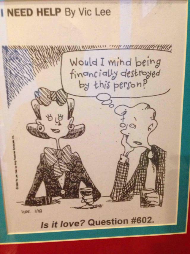 So I saw this in a restaurant bathroom...