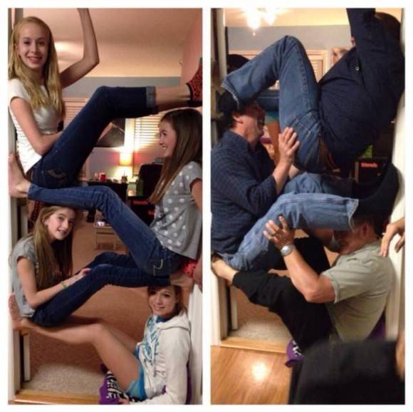 My sister & her friends challenged my father & his...