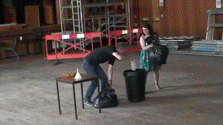 Liquid Nitrogen mixed with 1500 Ping Pong Balls