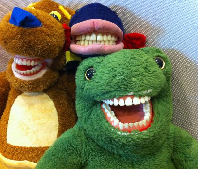 Brush your teeth, kids...or we'll come for you...