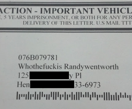 Toyota kept mailing me things with the wrong name on them, so I logged in and changed my name.