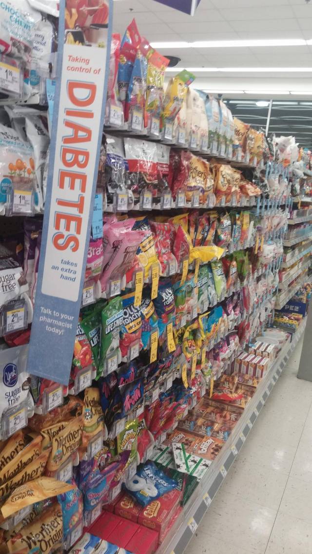 I've always called it the candy aisle, but this works too...