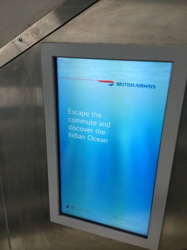 Not the best time for British Airways to run this ad....