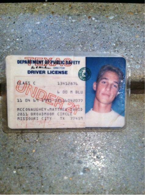 My buddy’s fake ID. Used to get into 18+ shows in the early 90s.