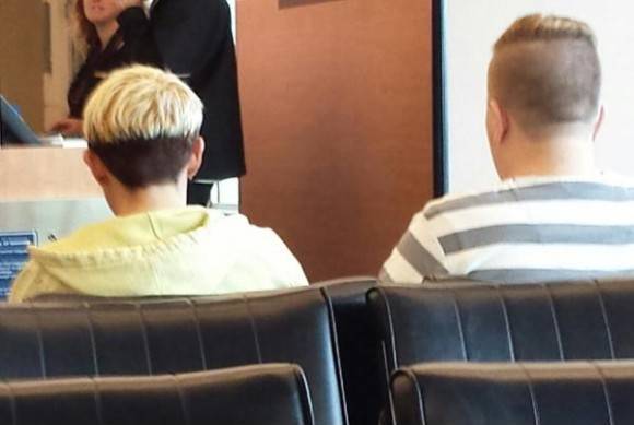 Apparently Miley Cyrus and Macklemore are hanging out at Spokane International Airport