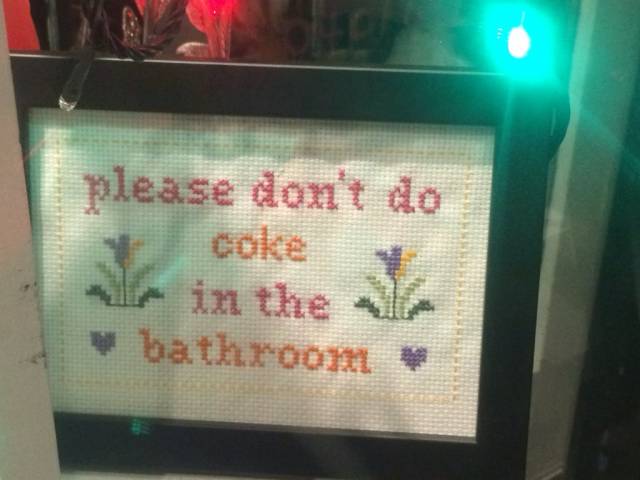 Saw this in a public restroom.