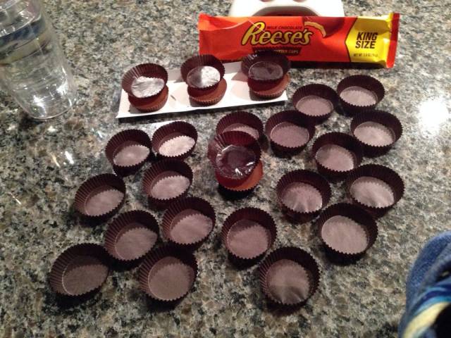 One of my Reese's Cups had 20 wrappers. Wat.