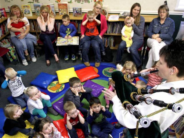 Kids absolutely love bagpipes