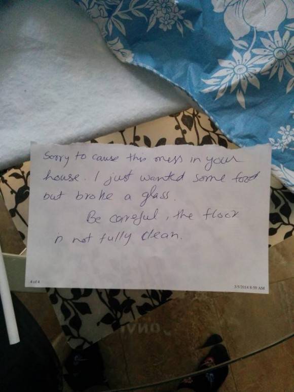 In Canada, even the robbers are polite.