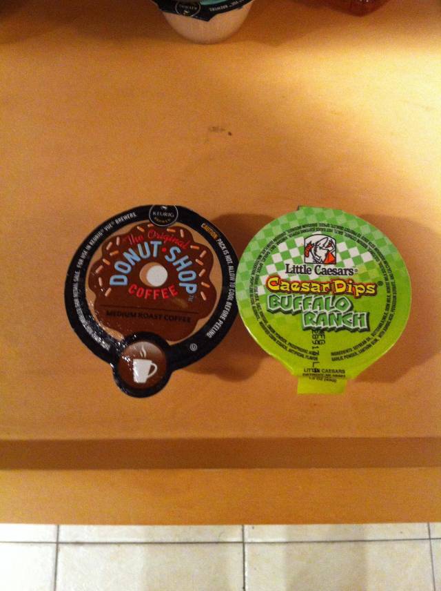 Guess which one I put in my coffee maker this morning?