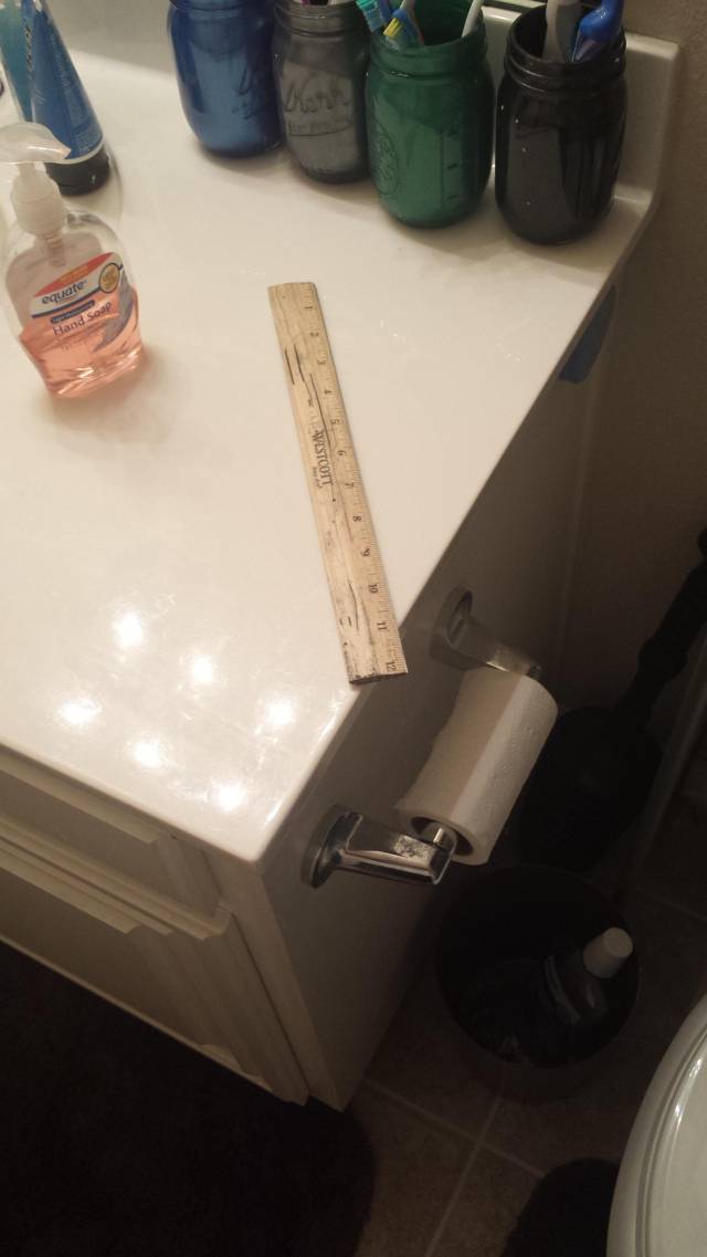 My wife asked me why this would be in our 3 boys bathroom...