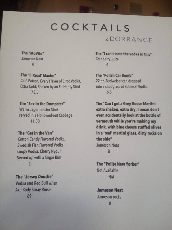 April Fool's Day Cocktail Menu