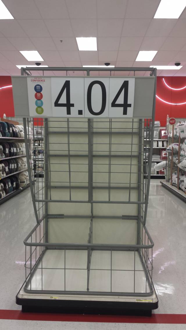 There is a clever Target employee in my town.