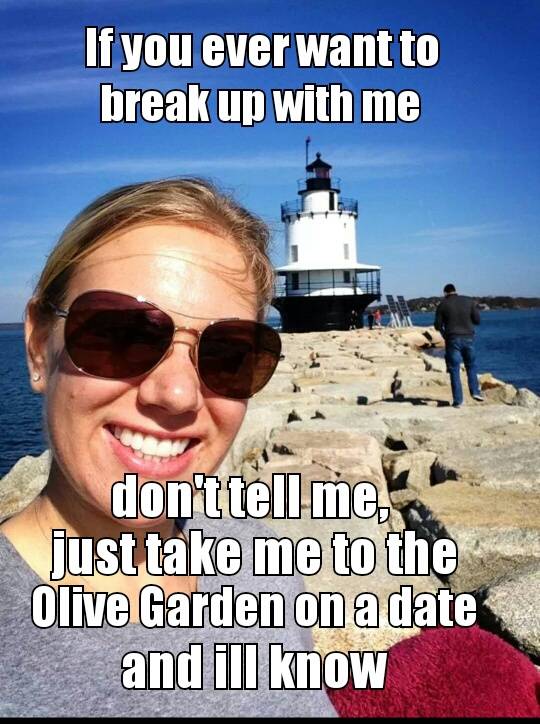 Overheard my naturally funny sister saying this to her BF while arguing over which restaurant to go to