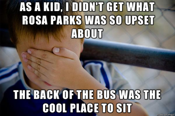 I still remember the look on the teacher’s face when I brought this up in class