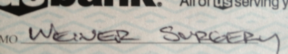 Before my uncle died he wrote me a check for my birthday, with one last joke thrown in. Just got it in the mail today. He passed on April Fools day