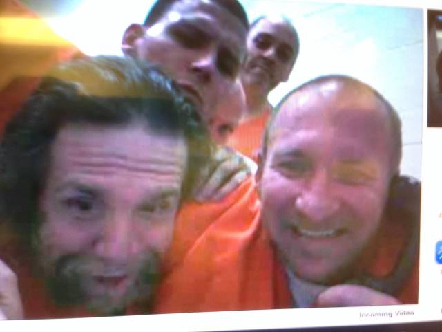 Skyping my homies...