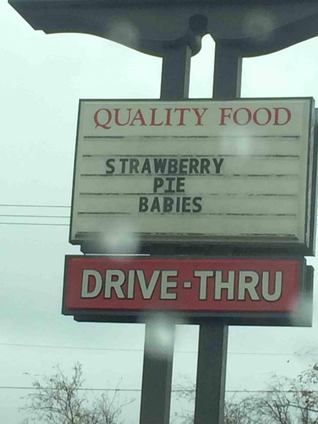 I'll take the strawberry pie with extra babies