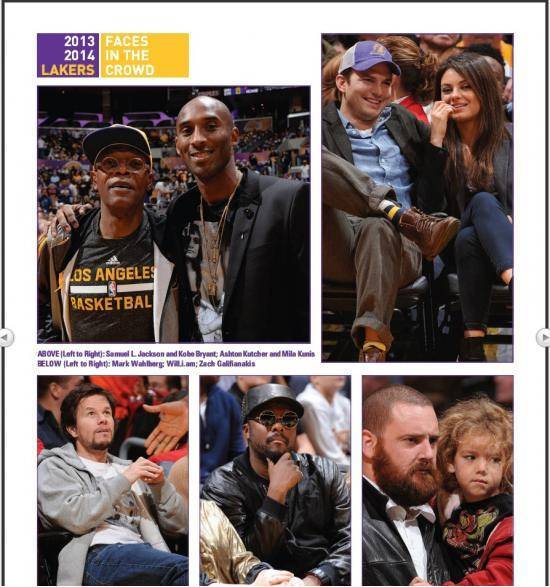 Lakers Magazine posted a picture of my son and I in the celebrity 
