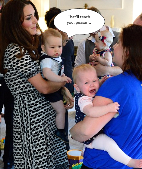 Prince George already disagreeing with his people