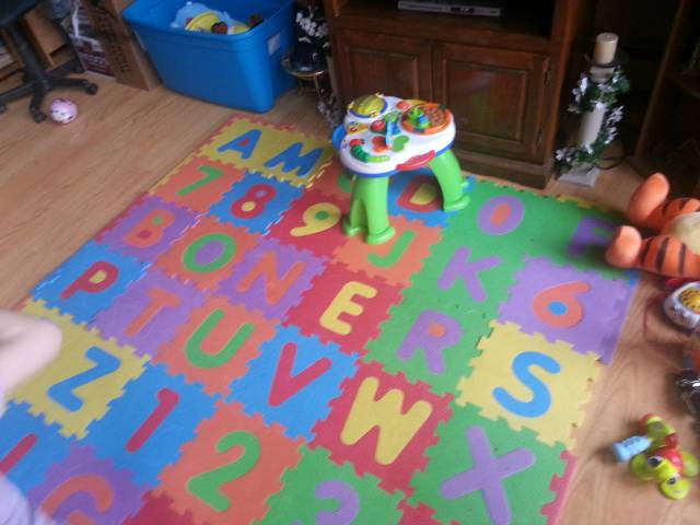 It took my in-laws 7 hrs to realize something was amiss with my Niece's playmat.