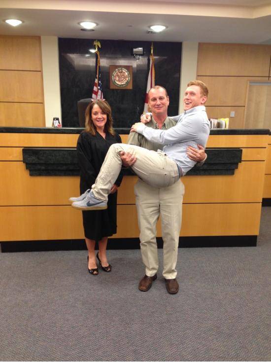 I got adopted today.
