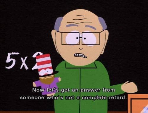 Whenever I try to answer a question in class...