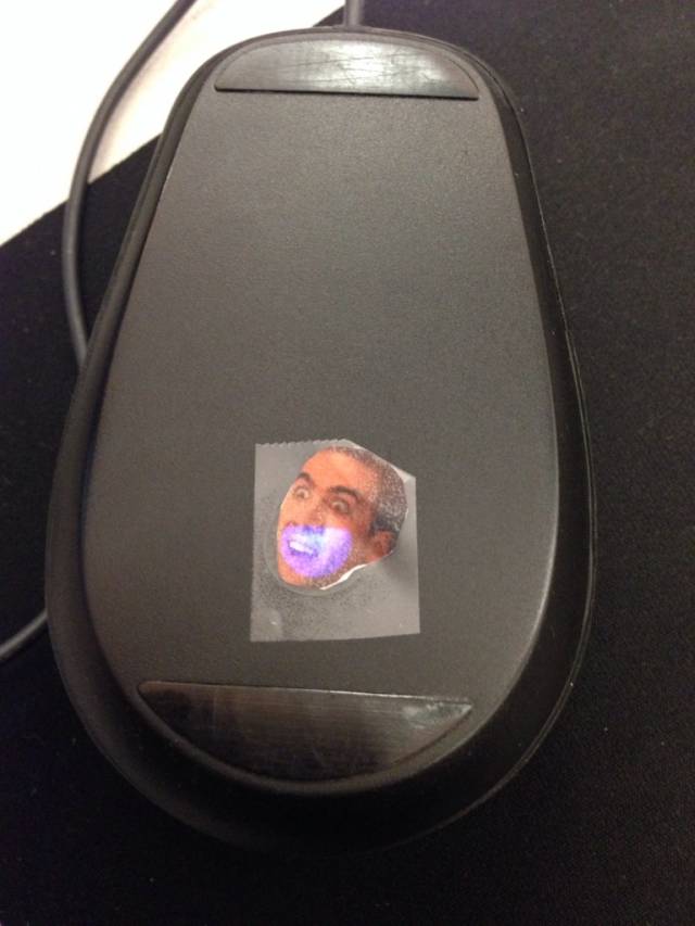 So my mouse wasn't working. Tech support discovered I'd been 