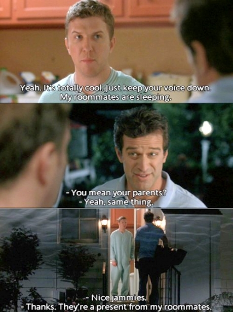 I know it's not always true, but this is what I think of when 'roommates' is mentioned