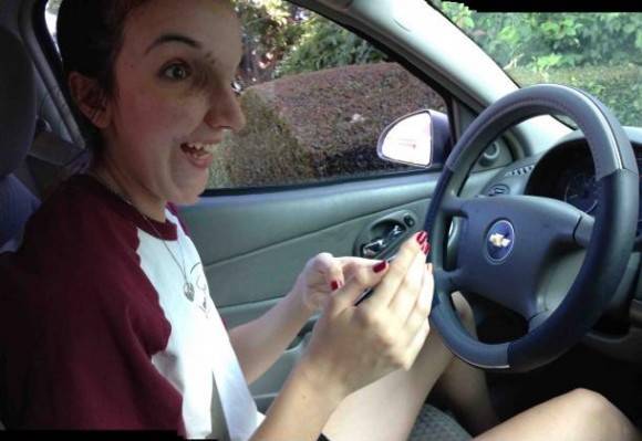 Tried to take a panoramic of my girlfriend and she moved