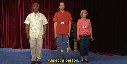 Select a person.