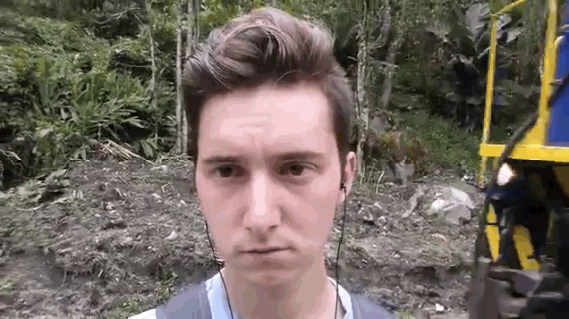 You shouldn't stand close to moving trains
