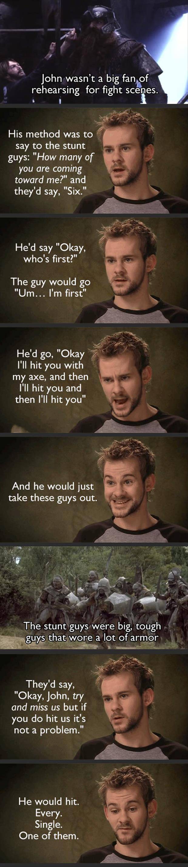 Well it's Gimli what did you expect