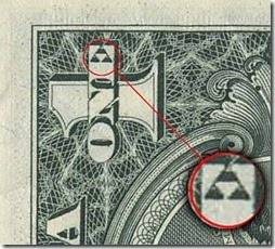 US dollar bill has a triforce hidden in it -- beat that, FedEx!
